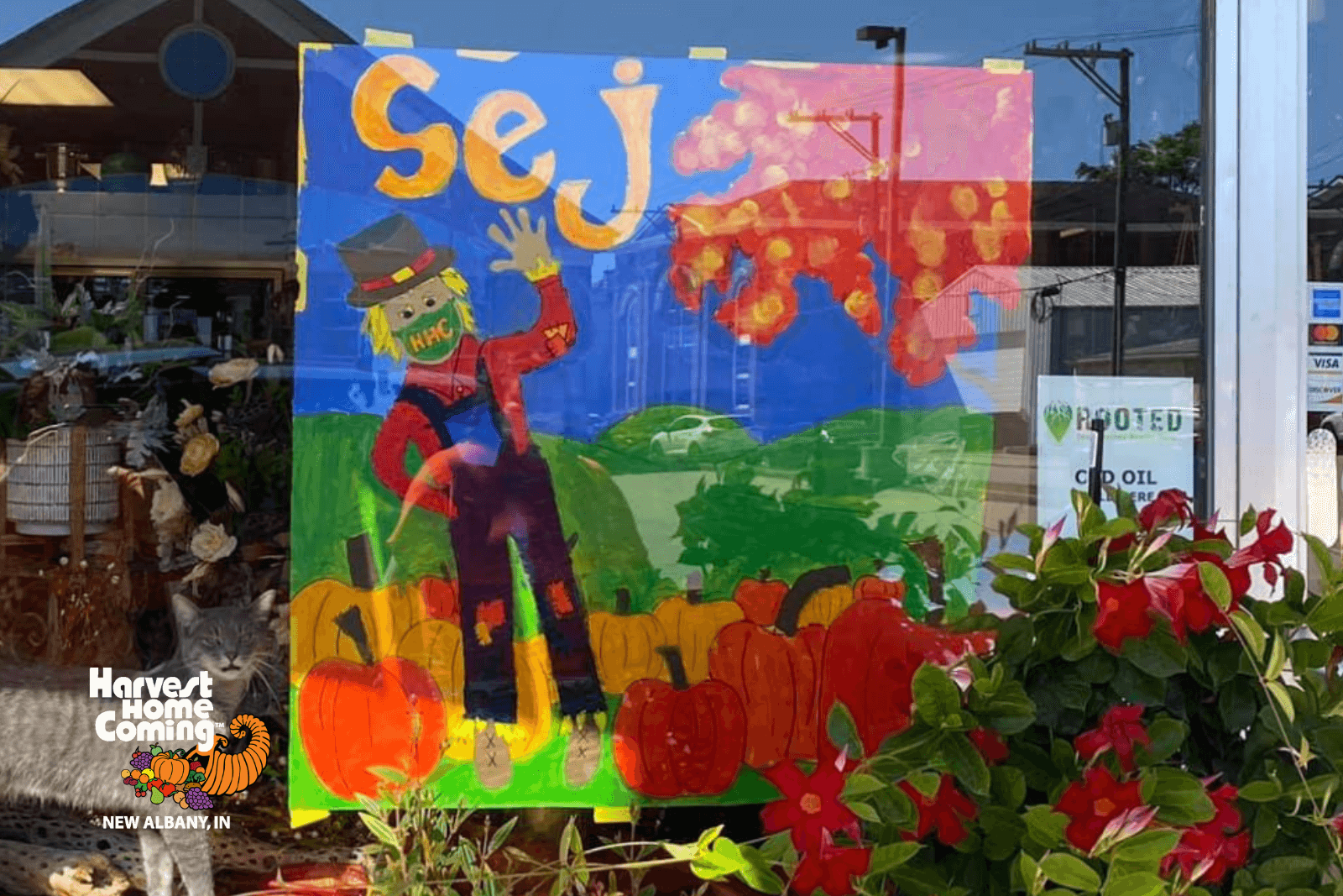 Harvest Homecoming Event - Window Paint-In